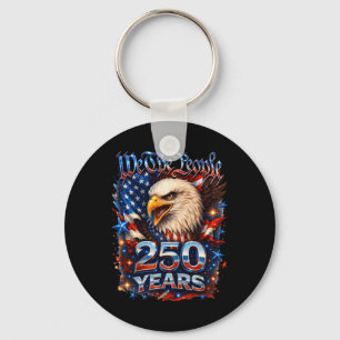 250-jarig jubileum USA patriottische adelaar 250e Sleutelhanger