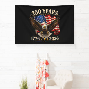 250-jarig jubileum USA Patriottische Adelaar 250e Spandoek