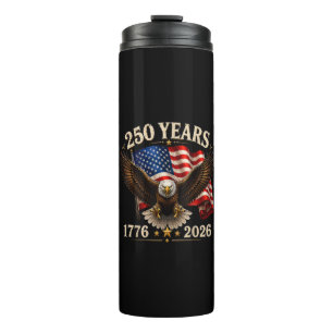 250-jarig jubileum USA Patriottische Adelaar 250e Thermosbeker