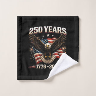 250-jarig jubileum USA Patriottische Adelaar 250e Washandje