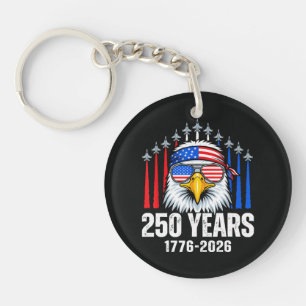 250-jarig jubileum USA Patriottische Adelaar 250st Sleutelhanger