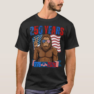 250-jarig jubileum V.S. Patriotieke Bigfoot 250e 4 T-shirt