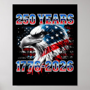 250-jarig jubileum van de Verenigde Staten Patriot Poster