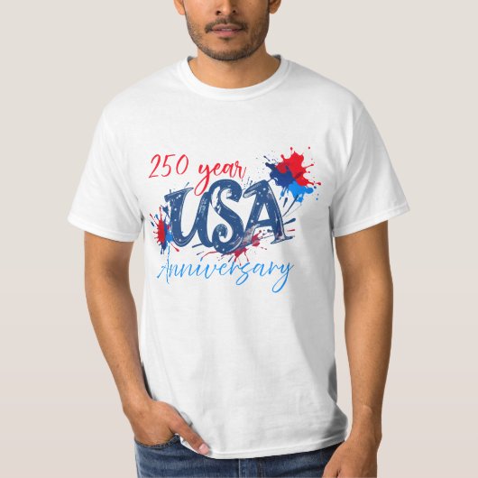250-jarig jubileum van de VS T-shirt (Voorkant)