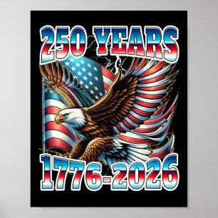 250-jarig jubileum Verenigde Staten Poster