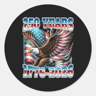 250-jarig jubileum Verenigde Staten Ronde Sticker