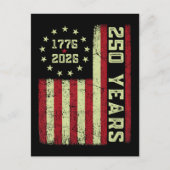 250-jarig jubileum Vlag van de VS Briefkaart (Voorkant)