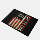 250-jarig jubileum Vlag van de VS Deurmat (Schuin)