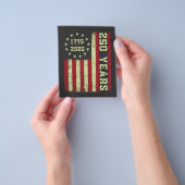 250-jarig jubileum Vlag van de VS Flyer (Hand)