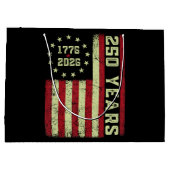 250-jarig jubileum Vlag van de VS Groot Cadeauzakje (Achterkant)
