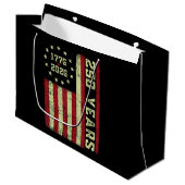 250-jarig jubileum Vlag van de VS Groot Cadeauzakje (Voorkant Gekanteld)