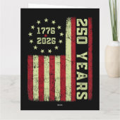 250-jarig jubileum Vlag van de VS Kaart (Achterkant)
