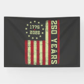 250-jarig jubileum Vlag van de VS Spandoek (Horizontaal)
