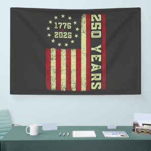 250-jarig jubileum Vlag van de VS Spandoek