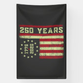 250-jarig jubileum Vlag van de VS Spandoek (Verticaal)