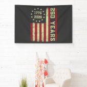 250-jarig jubileum Vlag van de VS Spandoek (Insitu)