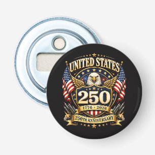 250-jarig jubileum VS 250 jaar Button Flesopener