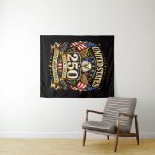 250-jarig jubileum VS 250 jaar  Wandkleed (In Situ (horizontaal))