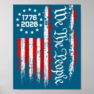 250-jarig jubileum VS 250e Amerikaanse Illustratie Poster