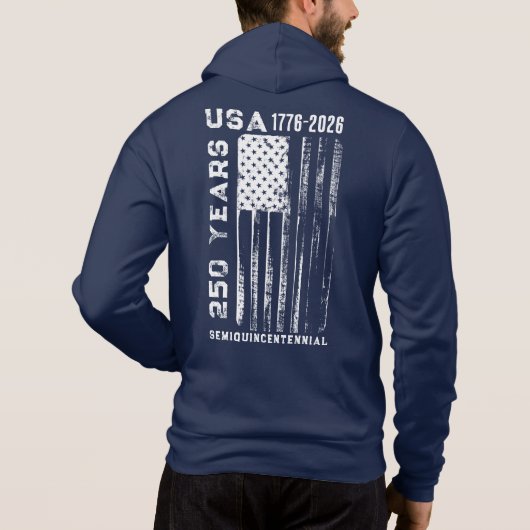 250-jarig jubileum VS 4 juli Hoodie (Achterkant)