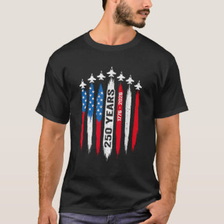 250-jarig jubileum VS 4 juli patriottisch 250 jaar T-shirt