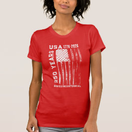 250-jarig jubileum VS 4 juli T-shirt