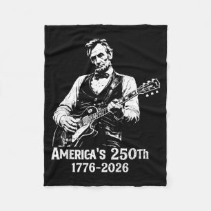 250-jarig jubileum VS Abe 16e president gitaar 250 Fleece Deken