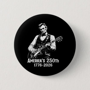 250-jarig jubileum VS Abe 16e president gitaar 250 Ronde Button 5,7 Cm