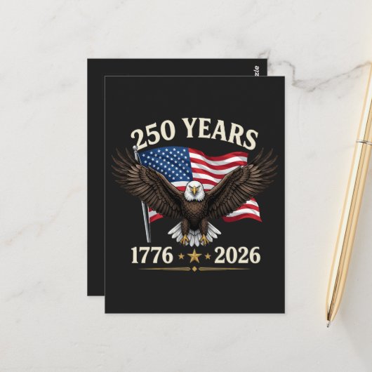 250-jarig jubileum VS Briefkaart (Voorkant / Achterkant in situ)