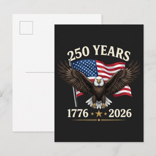 250-jarig jubileum VS Uitnodiging Briefkaart (Voorkant / Achterkant)
