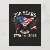 250-jarig jubileum VS Uitnodiging Briefkaart (Voorkant)