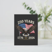250-jarig jubileum VS Uitnodiging Briefkaart (Staand voorkant)