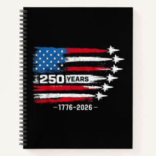 250 Jubileum VS 250e Amerikaans 250 Jaar 4e J Notitieboek