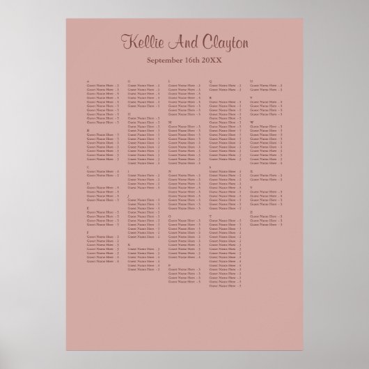 250+ kaneel Roos Eenvoudig weddenschap Poster (Voorkant)