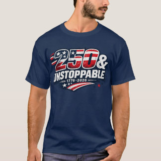 250 & Onstoppelijk T-shirt | Amerika 250 Jaar Patr