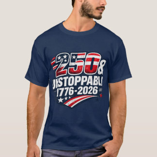 250 & Onstoppelijk T-shirt | Amerika 250 Jaar Patr
