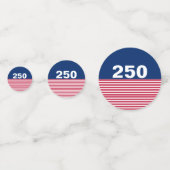 250 Red White and Blue USA Anniversary Confetti (Voorkanten)