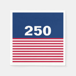 250 Red White and Blue USA Anniversary Servet