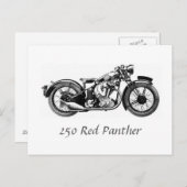 250 Rood panther Briefkaart (Voorkant / Achterkant)