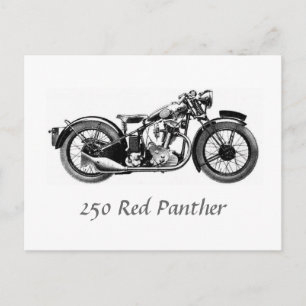 250 Rood panther Briefkaart