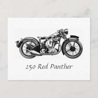 250 Rood panther Briefkaart