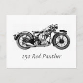 250 Rood panther Briefkaart (Voorkant)