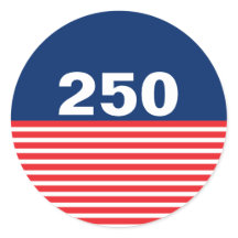 250 Rood Wit en Blauw USA Jubileum