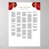 250+ roodbruine en gouden zweetzaaikaart poster (Voorkant)