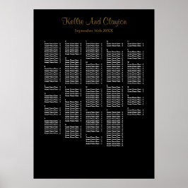 250+ Simple Wedding Seating Chart Poster