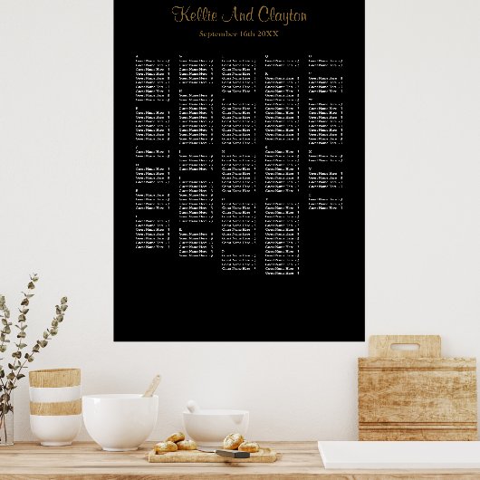 250+ Simple Wedding Seating Chart Poster (Keuken)