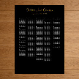 250+ Simple Wedding Seating Chart Poster