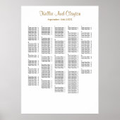 250+ Simple Wedding Seating Chart Poster (Voorkant)