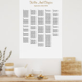 250+ Simple Wedding Seating Chart Poster (Keuken)