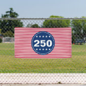 250 Stars and Stripes Red White and Blue Patriotic Spandoek (Insitu)